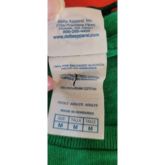 Snoopy Christmas Lights Green T-Shirt Delta Pro Weight M - Picture 5 of 6